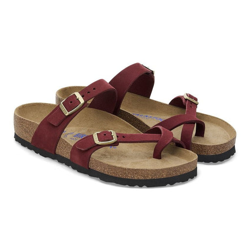 Birkenstock Mayari Soft Footbed Nubuck Leather Sandal - Zinfandel Zinfandel