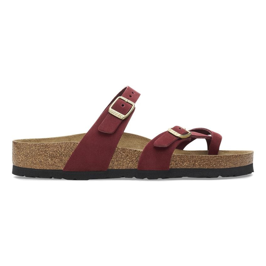 Birkenstock Mayari Soft Footbed Nubuck Leather Sandal - Zinfandel Zinfandel