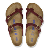 Birkenstock Mayari Soft Footbed Nubuck Leather Sandal - Zinfandel Zinfandel