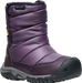 Keen Children's Puffrider Waterproof Boot - Black Plum/Daiquiri Green