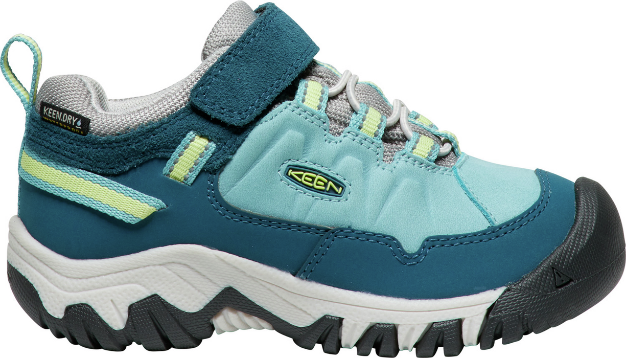 Keen Children's Targhee IV Low Waterproof Shoe - Reef Waters/Daiquiri Green