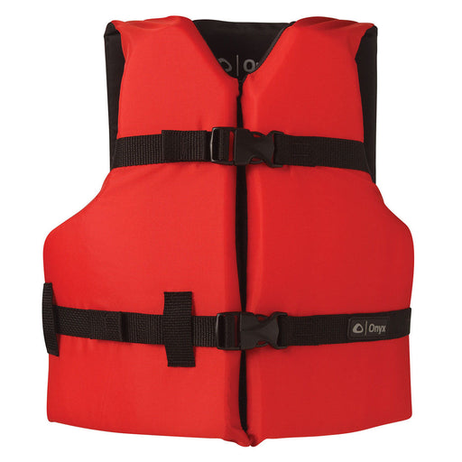 Onyx General Purpose Youth Life Jacket (PFD) Red/black