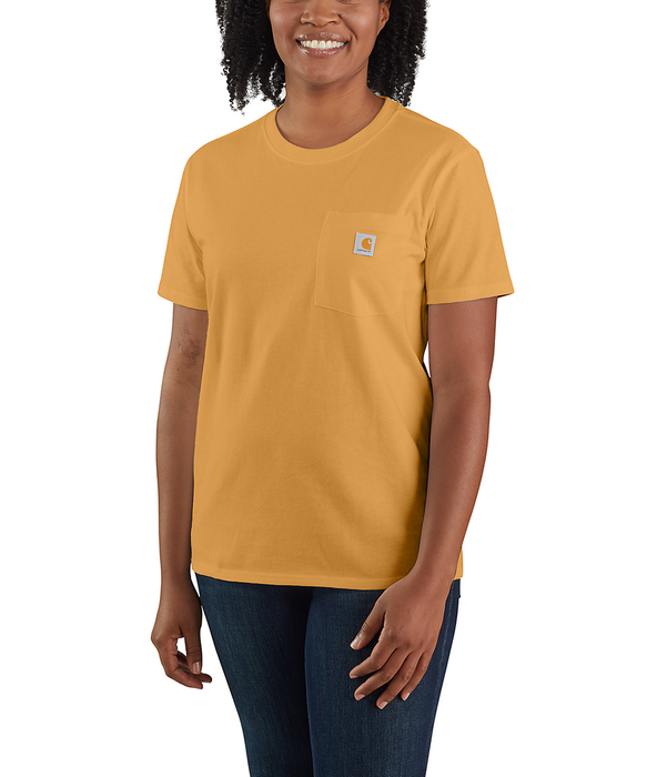 Carhartt Women's Loose Fit Heavyweight Short-sleeve Pocket T-shirt Golden oak