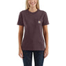 Carhartt Women's Loose Fit Heavyweight Short-sleeve Pocket T-shirt Blackberry heather