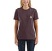 Carhartt Women's Loose Fit Heavyweight Short-sleeve Pocket T-shirt Blackberry heather