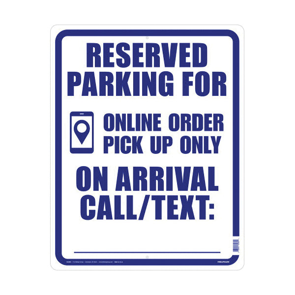 Hillman Parking Sign