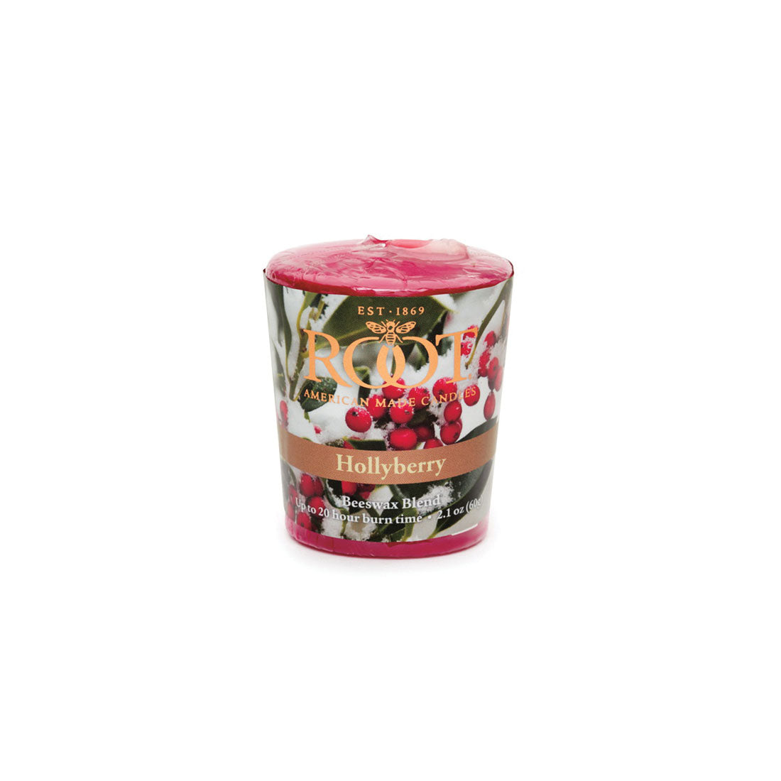 Root Votive Candle Hollyberry