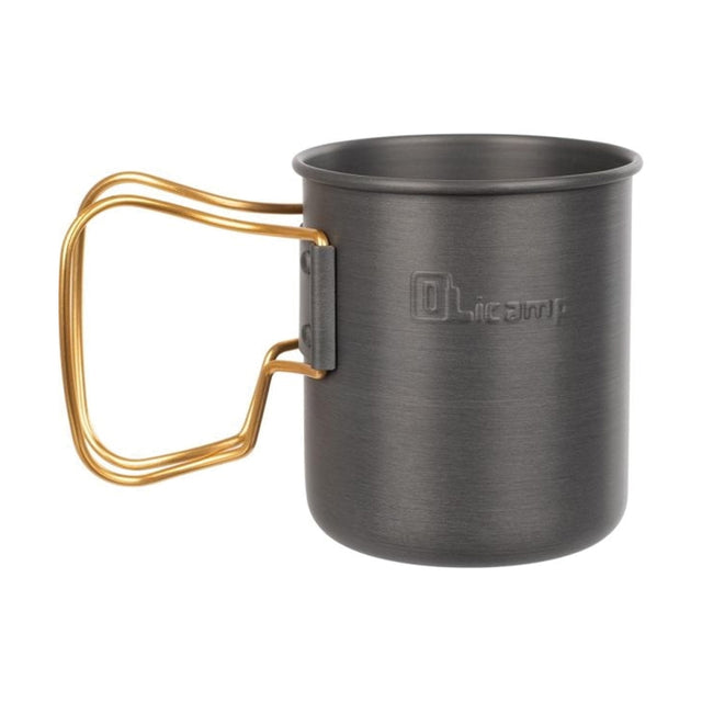 OLicamp Space Saver Mug with Grip Gold