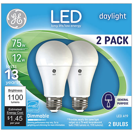 GE Light Bulb 2PK