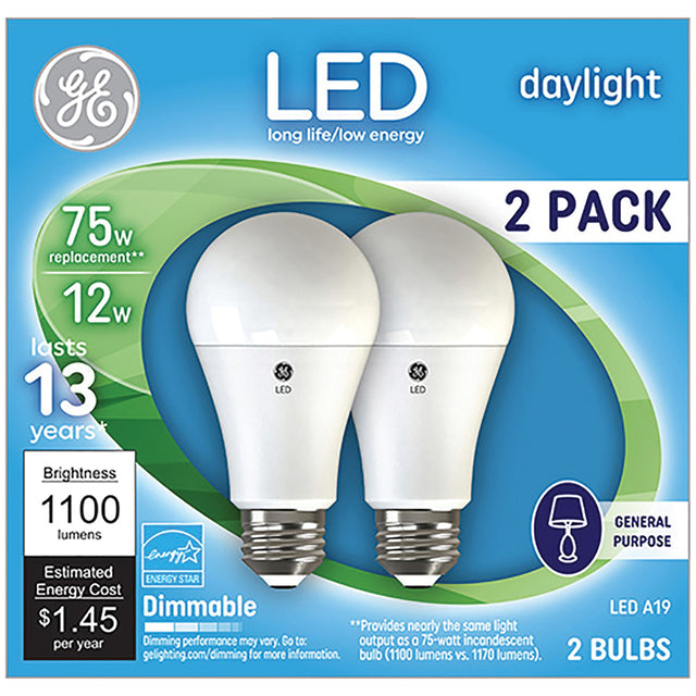 GE Light Bulb 2PK