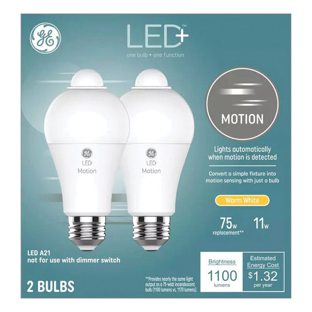 GE LED Light Bulb 2PK