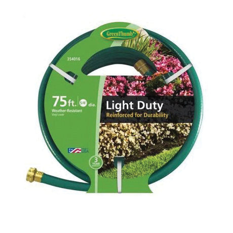 Green Thumb 3-Ply Light-Duty Garden Hose Green