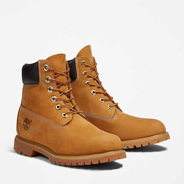 Timberland Women's 6" Premium Waterproof Boot Wheat Nubuck