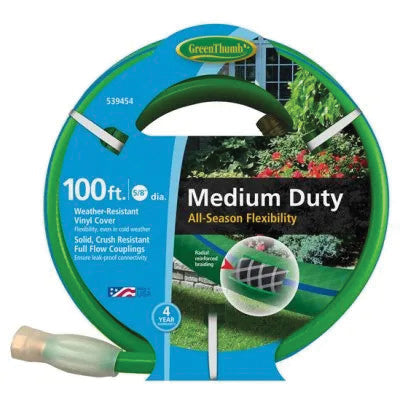 Green Thumb Medium-Duty Garden Hose Green