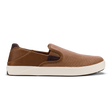 Olukai Men's Lae'ahi Kapa Shoe - Tan/Dark Wood Tan/Dark Wood