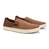 Olukai Men's Lae'ahi Kapa Shoe - Tan/Dark Wood Tan/Dark Wood