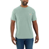 Carhartt Men's Force Relaxed Fit Mid Weight Short-Sleeve Pocket T-Shirt Blue urf / REG / S