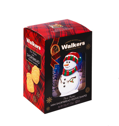 Walker’s Shortbread Mini Festive Shapes Snowman Shortbread Box
