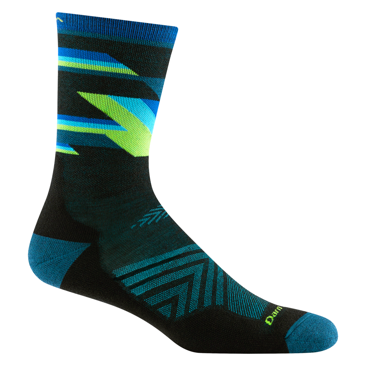 Darn Tough Men's Bolt Micro Crew Ultra-Lightweight Running Sock - Black Black