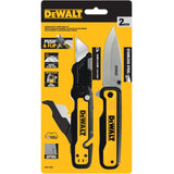 DeWalt Push & Flip Utility Knife - Flip Out Knife Set 2pk