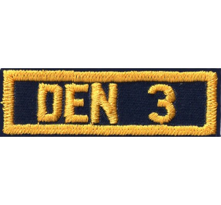 Boy Scouts of America Cub Scout Den Numeral 3