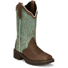 Justin Women's Raya 12" Western Boot Barnwood Brown Cow