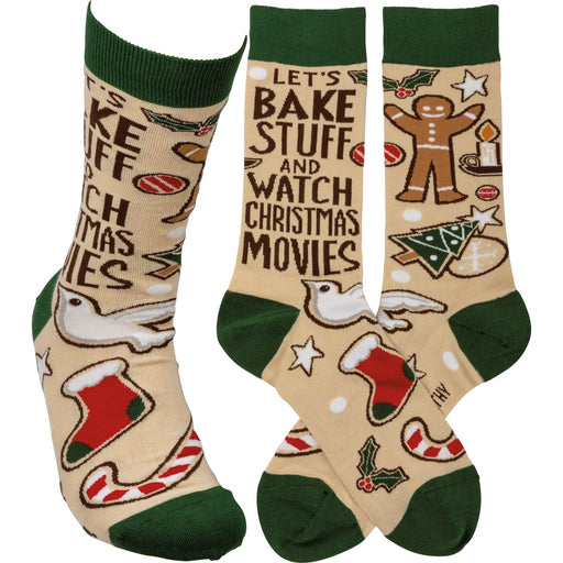 Primitives By Kathy Let's Bake Stuff And Watch Movies Socks