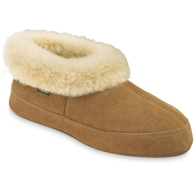 Acorn Women's Oh Ewe Shearling Slippers With Cloud Cushion Comfort Walnut