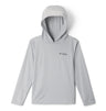 Columbia Boys PFG Solar Stream II Hoodie - Cool Grey Cool Grey