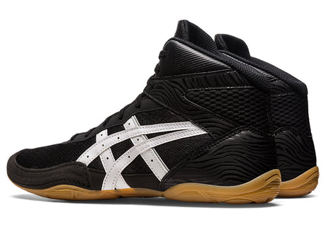 Asics Matflex 7 Adult Wrestling Shoe - Black/White Black/White