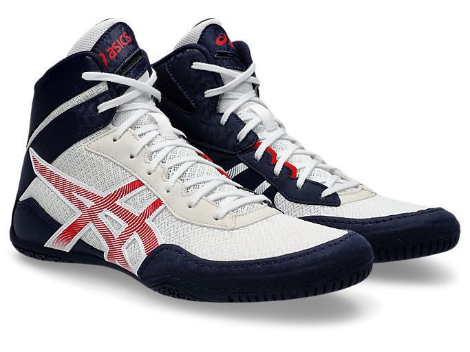Asics Adult Matcontrol 3 Wrestling Shoe - White/classic Red
