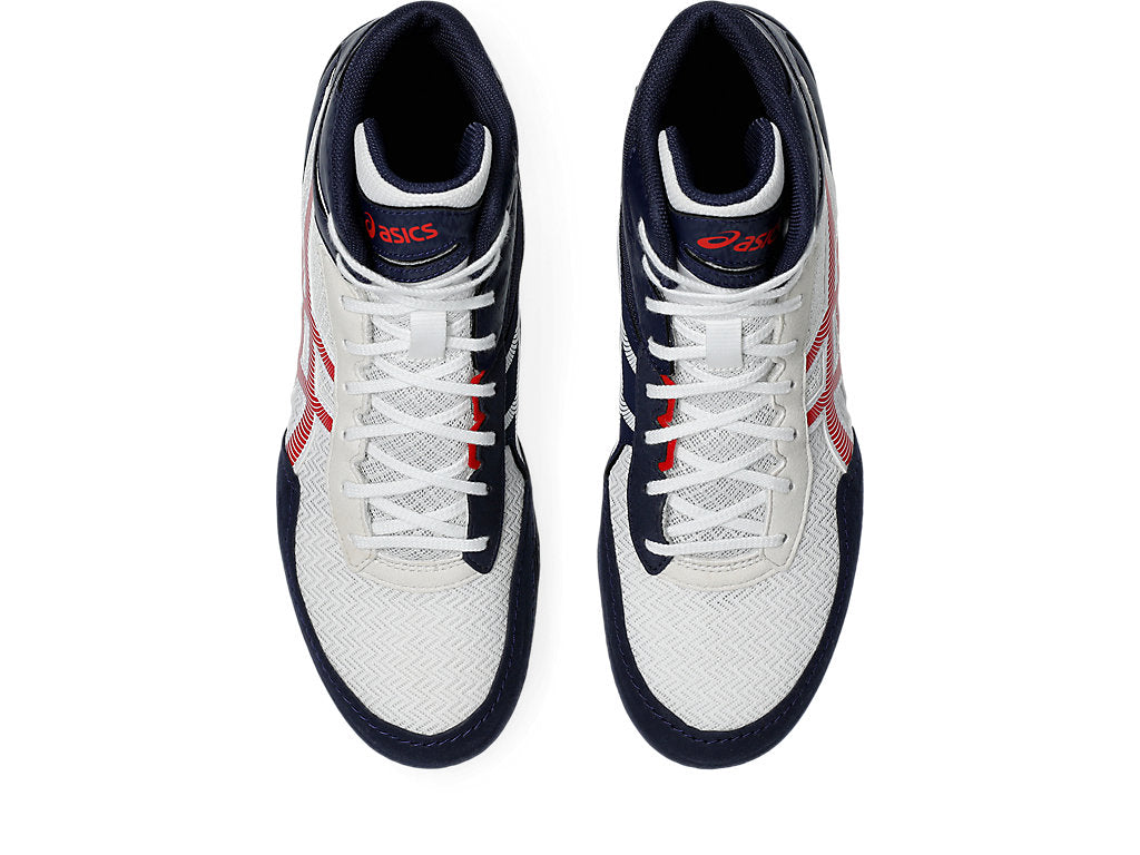 Asics Adult Matcontrol 3 Wrestling Shoe - White/classic Red