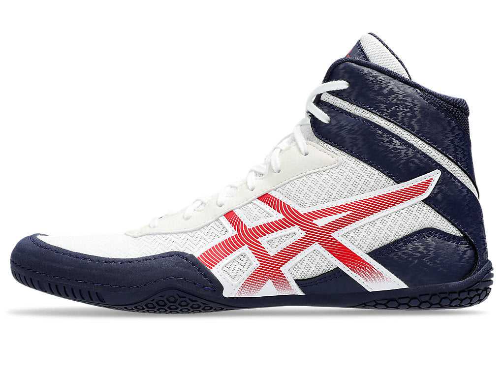 asics 安全靴ホワイト、レッドその他ブルー3足セット Asics Adult Matcontrol 3 Wrestling Shoe - White/classic Red