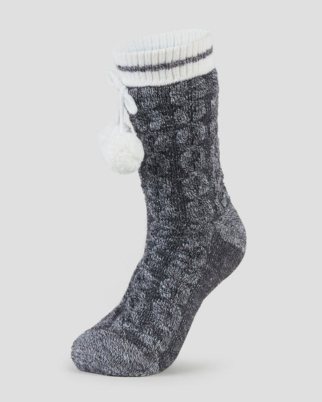 Terramar Unisex Sherpa Lined Slipper Sock