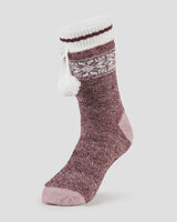 Terramar Unisex Sherpa Lined Slipper Sock