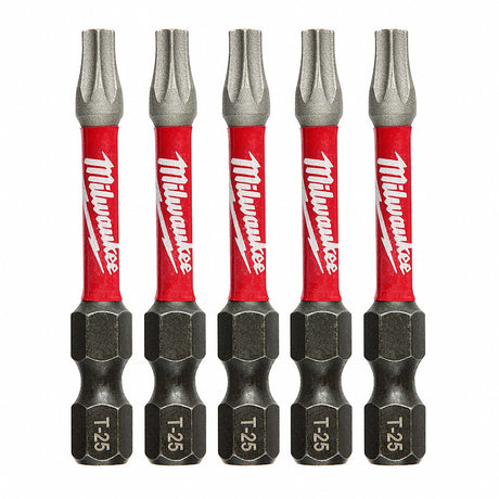 Milwaukee Shockwave 2 In. Impact Torx T25 Power Bits (5pk)