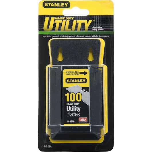 Stanley Tools 1992 Heavy-Duty Utility Blade - 100 PACK w/ Dispenser