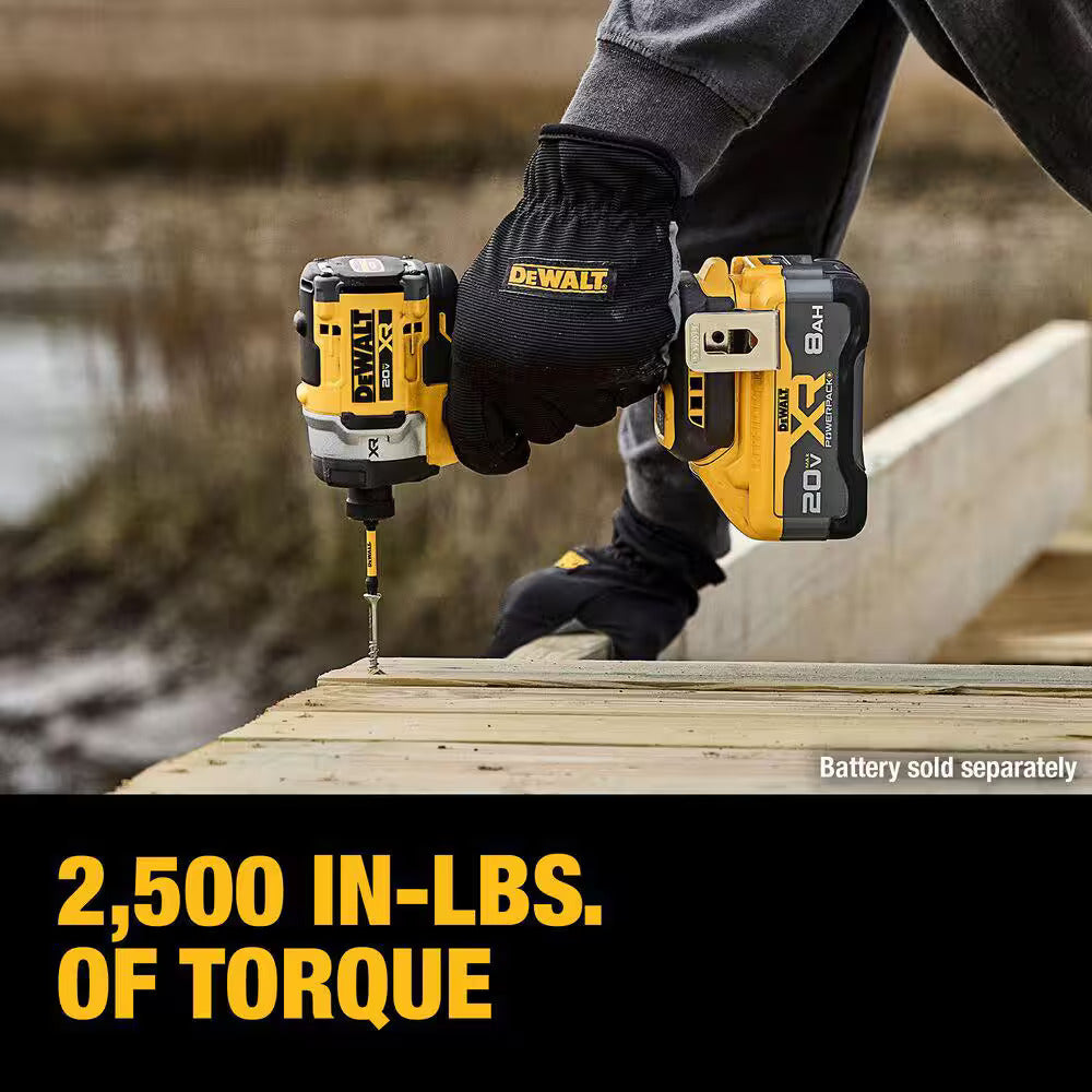 Dewalt 20V MAX XR 3-Speed 1/4in. High Torque Impact Driver (Tool Only)