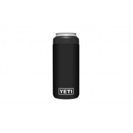 YETI Rambler 12 oz Colster Slim Can Insulator Black