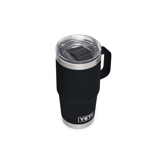 YETI Rambler 20 oz Travel Mug - Black Black