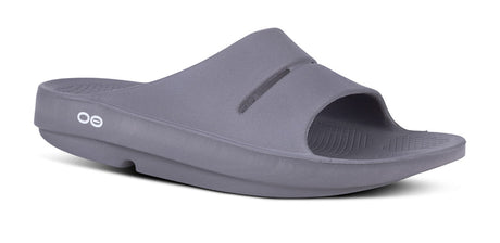 Oofos Unisex Ooahh Slide Sandal - Slate Slate