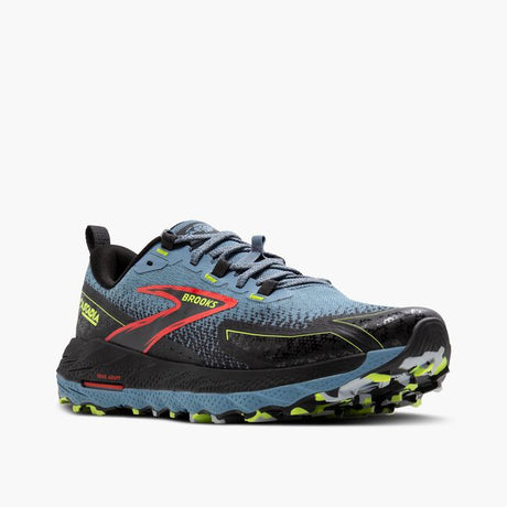 Brooks Men's Cascadia 18 Shoe - Citadel/Ebony/Lime Citadel/Ebony/Lime