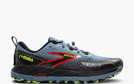 Brooks Men's Cascadia 18 Shoe - Citadel/Ebony/Lime Citadel/Ebony/Lime