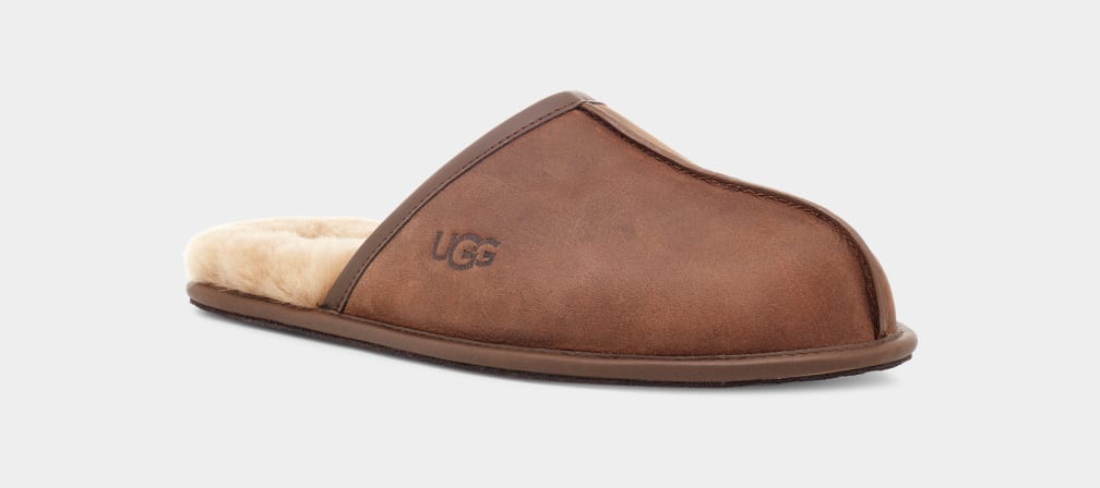 Ugg Men's Scuff Leather Slipper Tan