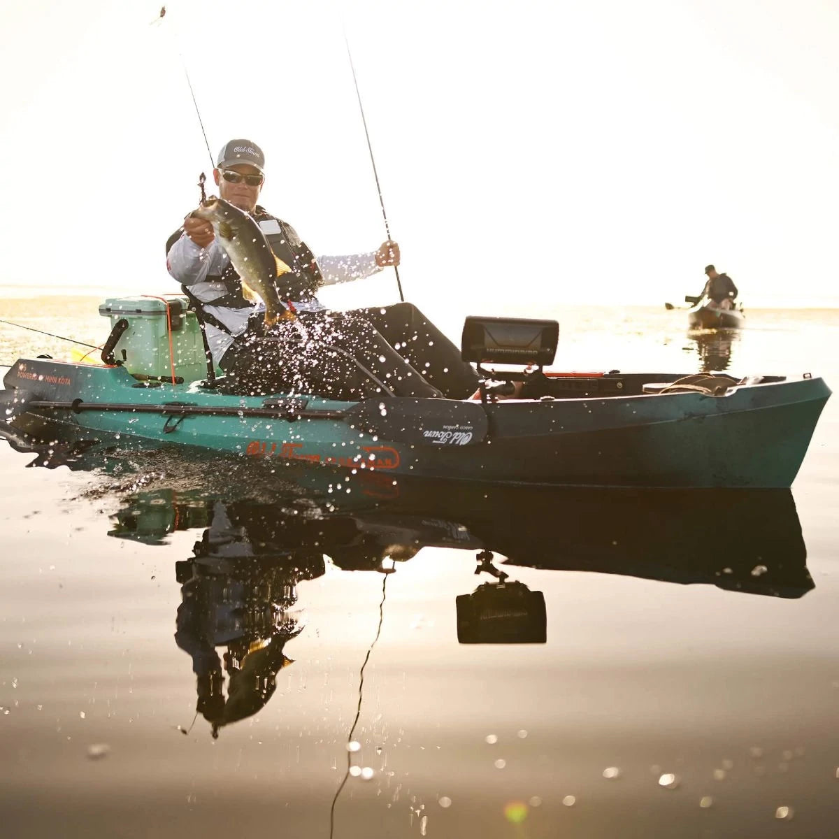 Old Town Sportsman 106 Fishing Kayak Powered By Minn Kota - Steel Blue Camo