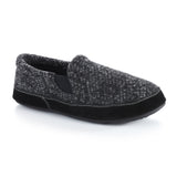 Acorn Men's Fave Gore Moc Slipper With Cloud Cushion Comfort Charcoal Tweed