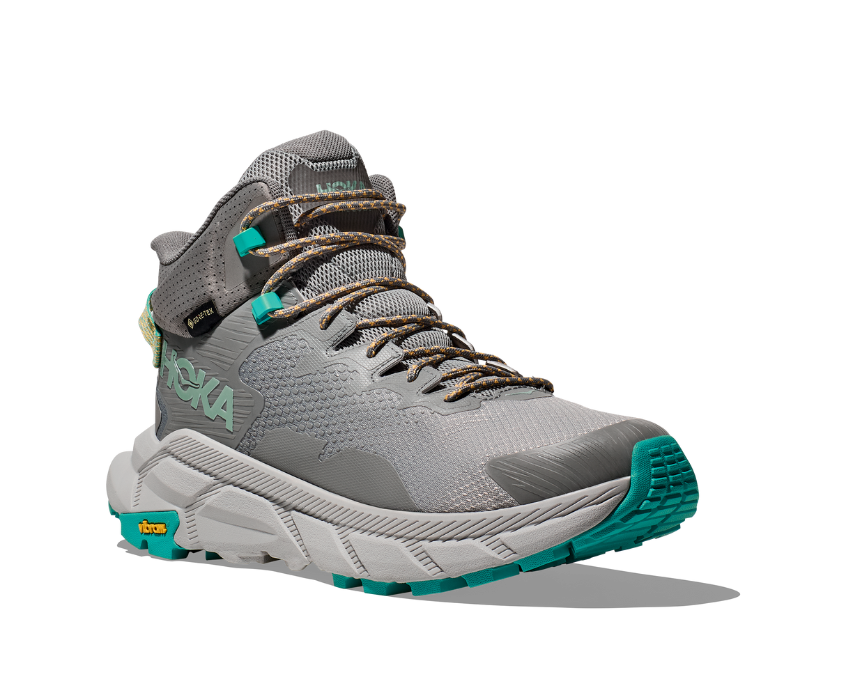 Hoka Men's Trail Code GTX Boot - Galactic Grey/Electric Aqua Galactic Grey/Electric Aqua