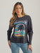 Women's Wrangler Graphic Long Sleeve Relaxed Tee In Black Beauty N/a