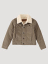 Boy's Wrangler Cowboy Cut Sherpa Lined Corduroy Jacket In Nomad Nomad