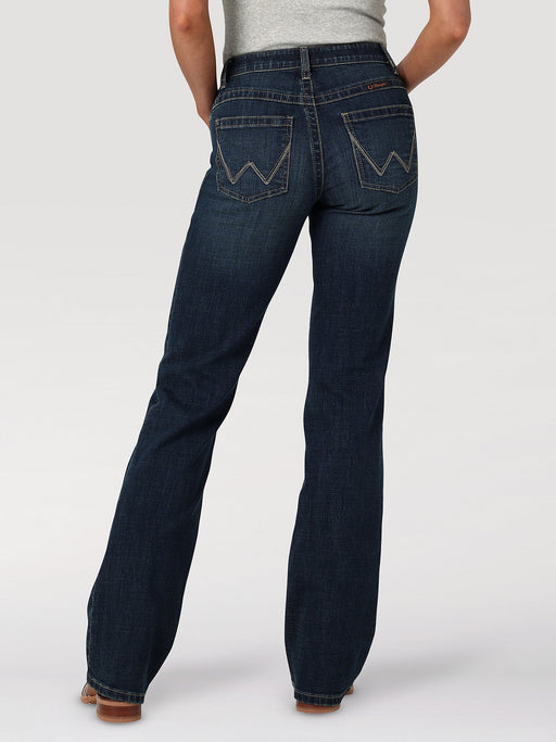 Women's Wrangler Jade Mid-rise Relaxed Bootcut Ultimate Riding Jean In Riley Riley